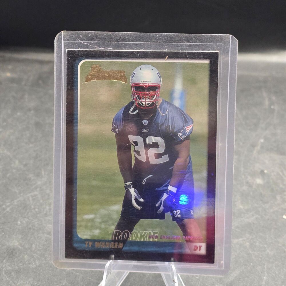 2003 Bowman Gold Ty Warren Rookie RC #224 New England Patriots